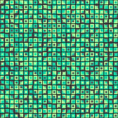 Soyut Geometrik Desen üretken hesaplama sanatı çizimi