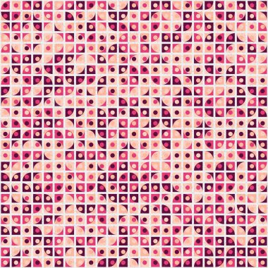 Soyut Geometrik Desen üretken hesaplama sanatı çizimi