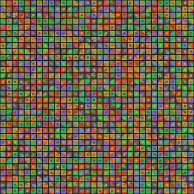 Soyut Geometrik Desen üretken hesaplama sanatı çizimi