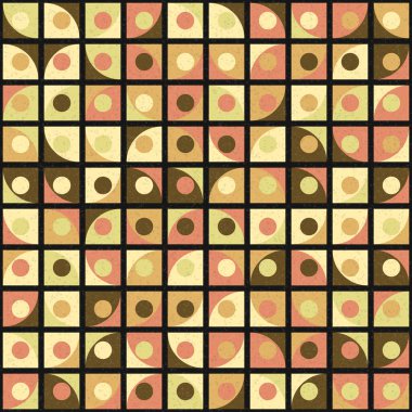 Soyut Geometrik Desen üretken hesaplama sanatı çizimi