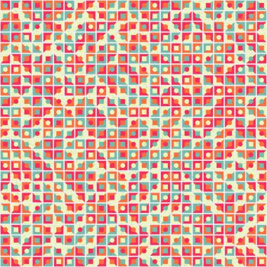 Soyut Geometrik Desen üretken hesaplama sanatı çizimi