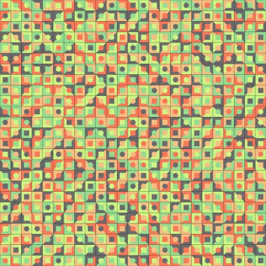 Soyut Geometrik Desen üretken hesaplama sanatı çizimi