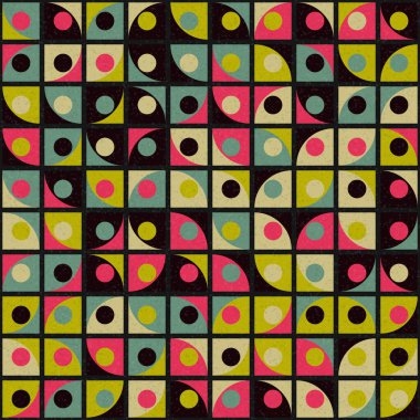 Soyut Geometrik Desen üretken hesaplama sanatı çizimi