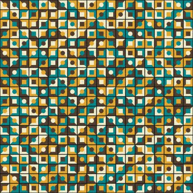 Soyut Geometrik Desen üretken hesaplama sanatı çizimi