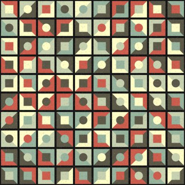 Soyut Geometrik Desen üretken hesaplama sanatı çizimi