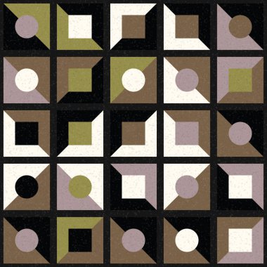 Soyut Geometrik Desen üretken hesaplama sanatı çizimi