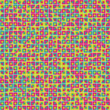 Soyut Geometrik Desen üretken hesaplama sanatı çizimi