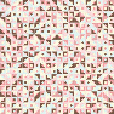 Soyut Geometrik Desen üretken hesaplama sanatı çizimi