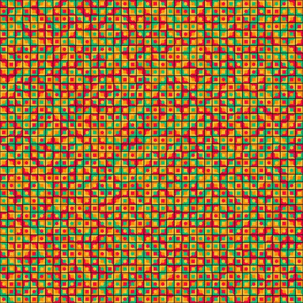 Abstrakte Geometrische Muster Generative Computergestützte Kunstillustration — Stockvektor