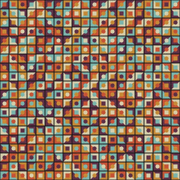 Astratto Modello Mosaico Geometrico Colore Generativo Arte Computazionale Illustrazione Imitazione — Vettoriale Stock