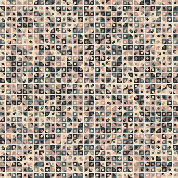 Abstrakte Farbe Geometrische Mosaik Muster Generative Computergestützte Kunst Illustration Nachahmung — Stockvektor