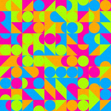 Soyut Geometrik Desen, üretken hesaplama sanatı, vektör illüstrasyonu