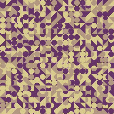 Soyut Geometrik Desen, üretken hesaplama sanatı, vektör illüstrasyonu