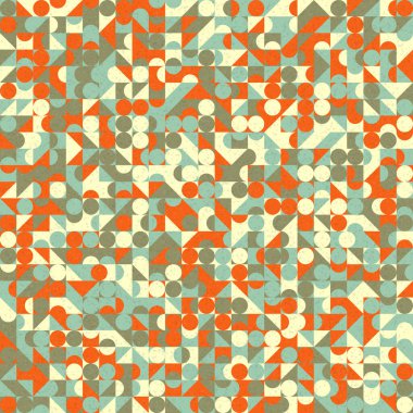 Soyut Geometrik Desen üretken hesaplama sanatı çizimi