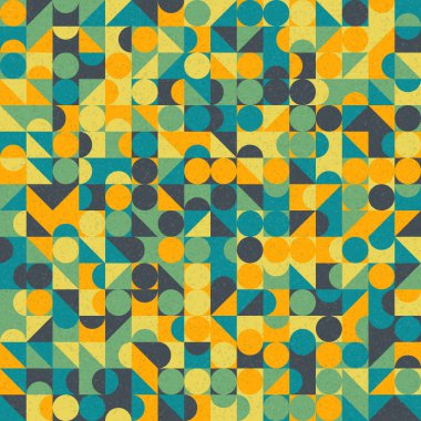 Soyut Geometrik Desen üretken hesaplama sanatı çizimi