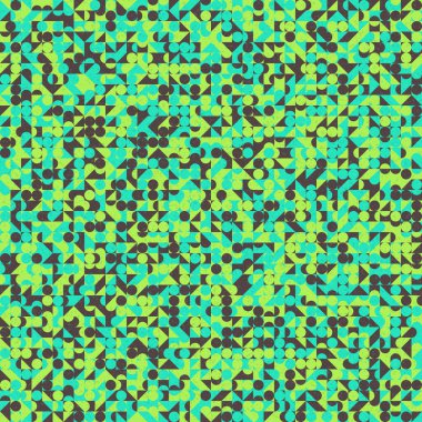 Soyut Geometrik Desen, üretken hesaplama sanatı, vektör illüstrasyonu