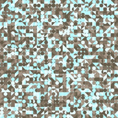 Soyut Geometrik Desen, üretken hesaplama sanatı, vektör illüstrasyonu