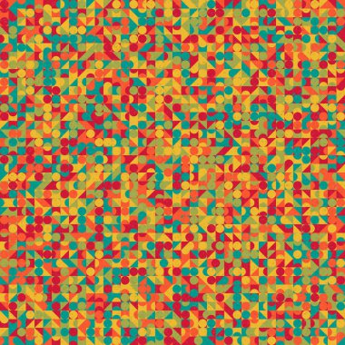 Soyut Geometrik Desen üretken hesaplama sanatı çizimi