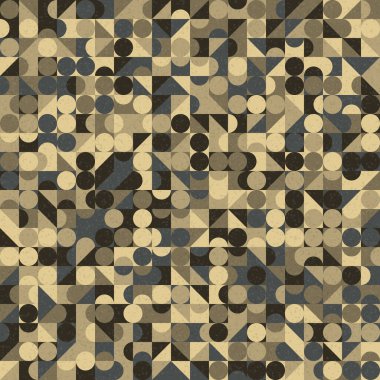 Soyut Geometrik Desen, üretken hesaplama sanatı, vektör illüstrasyonu