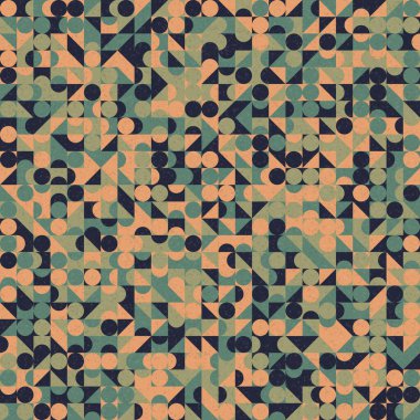 Soyut Geometrik Desen üretken hesaplama sanatı çizimi