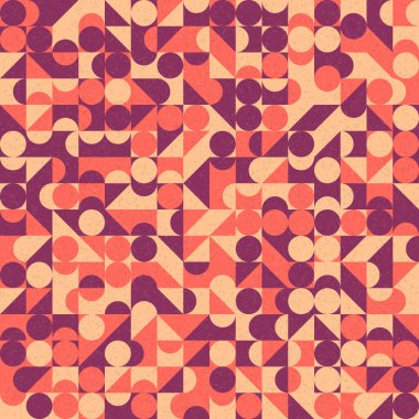 Soyut Geometrik Desen, üretken hesaplama sanatı, vektör illüstrasyonu