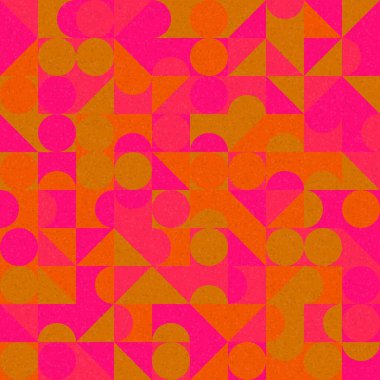 Soyut Geometrik Desen, üretken hesaplama sanatı, vektör illüstrasyonu