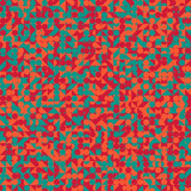 Soyut Geometrik Desen üretken hesaplama sanatı çizimi