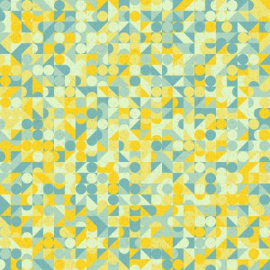 Soyut Geometrik Desen üretken hesaplama sanatı çizimi