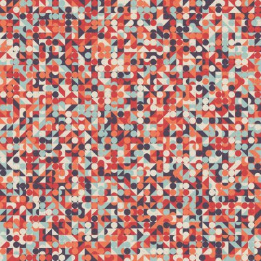 Soyut Geometrik Desen, üretken hesaplama sanatı, vektör illüstrasyonu