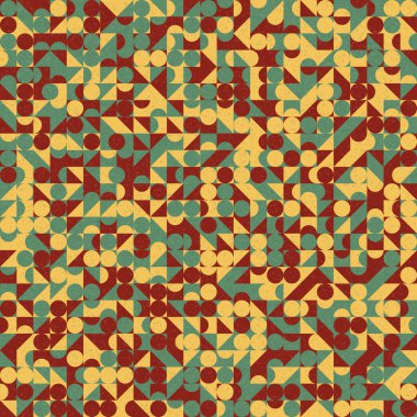 Soyut Geometrik Desen üretken hesaplama sanatı çizimi