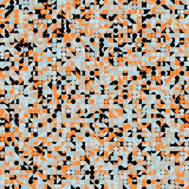 Soyut Geometrik Desen üretken hesaplama sanatı çizimi