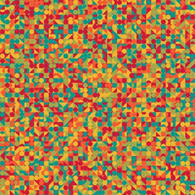 Soyut Geometrik Desen üretken hesaplama sanatı çizimi