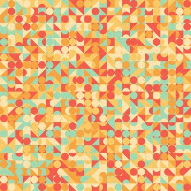 Soyut Geometrik Desen üretken hesaplama sanatı çizimi