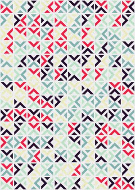 Soyut Geometrik Desen üretken hesaplama sanatı çizimi