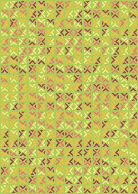 Soyut Geometrik Desen üretken hesaplama sanatı çizimi