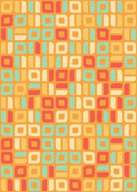 Soyut Geometrik Desen üretken hesaplama sanatı çizimi