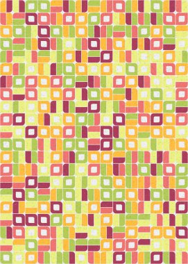 Soyut Geometrik Desen üretken hesaplama sanatı çizimi