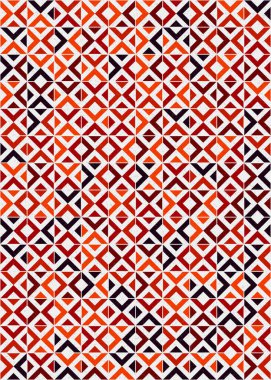 Soyut Geometrik Desen üretken hesaplama sanatı çizimi