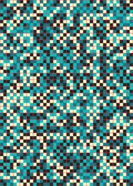 Soyut Geometrik mozaik desenli sanat çizimi