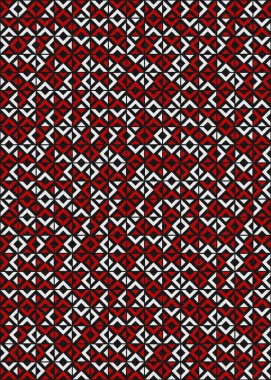 Soyut Geometrik Desen üretken hesaplama sanatı çizimi