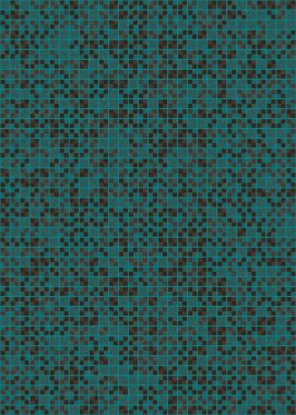 Soyut Geometrik mozaik üretken sanat çizimi