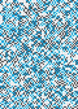 Soyut Geometrik mozaik desenli sanat çizimi