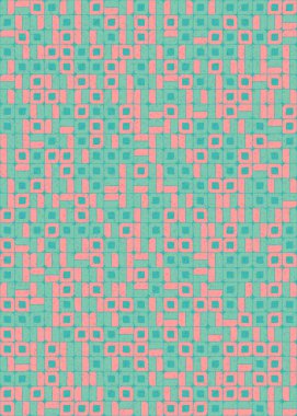 Soyut Geometrik Desen üretken hesaplama sanatı çizimi