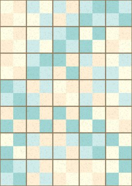 Soyut Geometrik mozaik desenli sanat çizimi