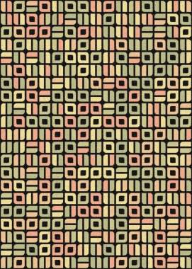 Soyut Geometrik Desen üretken hesaplama sanatı çizimi