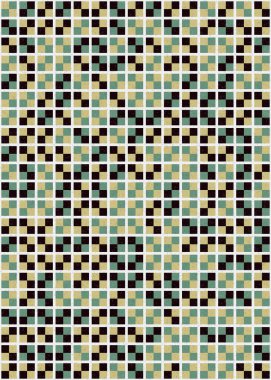 Soyut Geometrik Desen üretken hesaplama sanatı çizimi