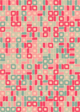 Soyut Geometrik Desen üretken hesaplama sanatı çizimi