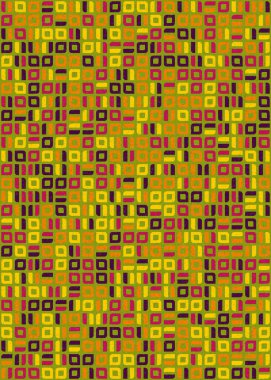 Soyut Geometrik Desen üretken hesaplama sanatı çizimi