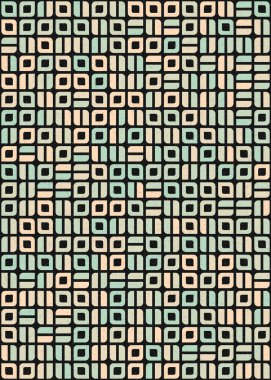 Soyut Geometrik Desen üretken hesaplama sanatı çizimi