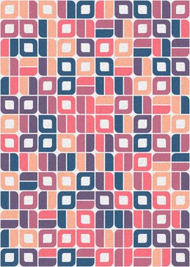 Soyut Geometrik Desen üretken hesaplama sanatı çizimi